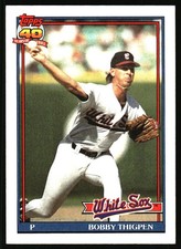 1991 Topps Baseball Bobby Thigpen #420 Chicago White Sox