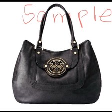 👜 Tory Burch Bag Handbag Amanda Hobo Pebbled Leather Tote 3 Pieces  Dust Covers