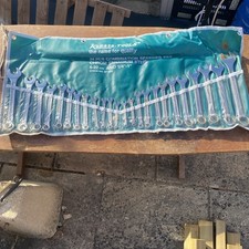 24-teiliges Set Vintage Kamasa metrische Schraubenschlüssel in Rollhülse, West Germany 