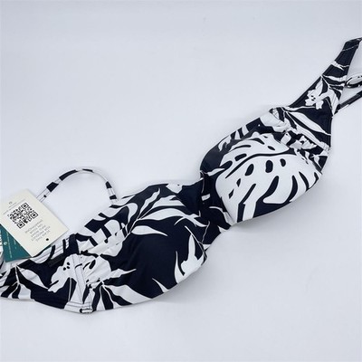 Roxy Femme Roxy Love The Beach Vibe Haut de Bikini, Anthracite Surf Trippin Bico