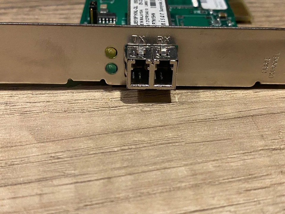 QLogic QLA2340 Dual Port 2Gb Fibre Channel PCI-X HBA w/ 2 Finisar SFP - Image 3 of 3