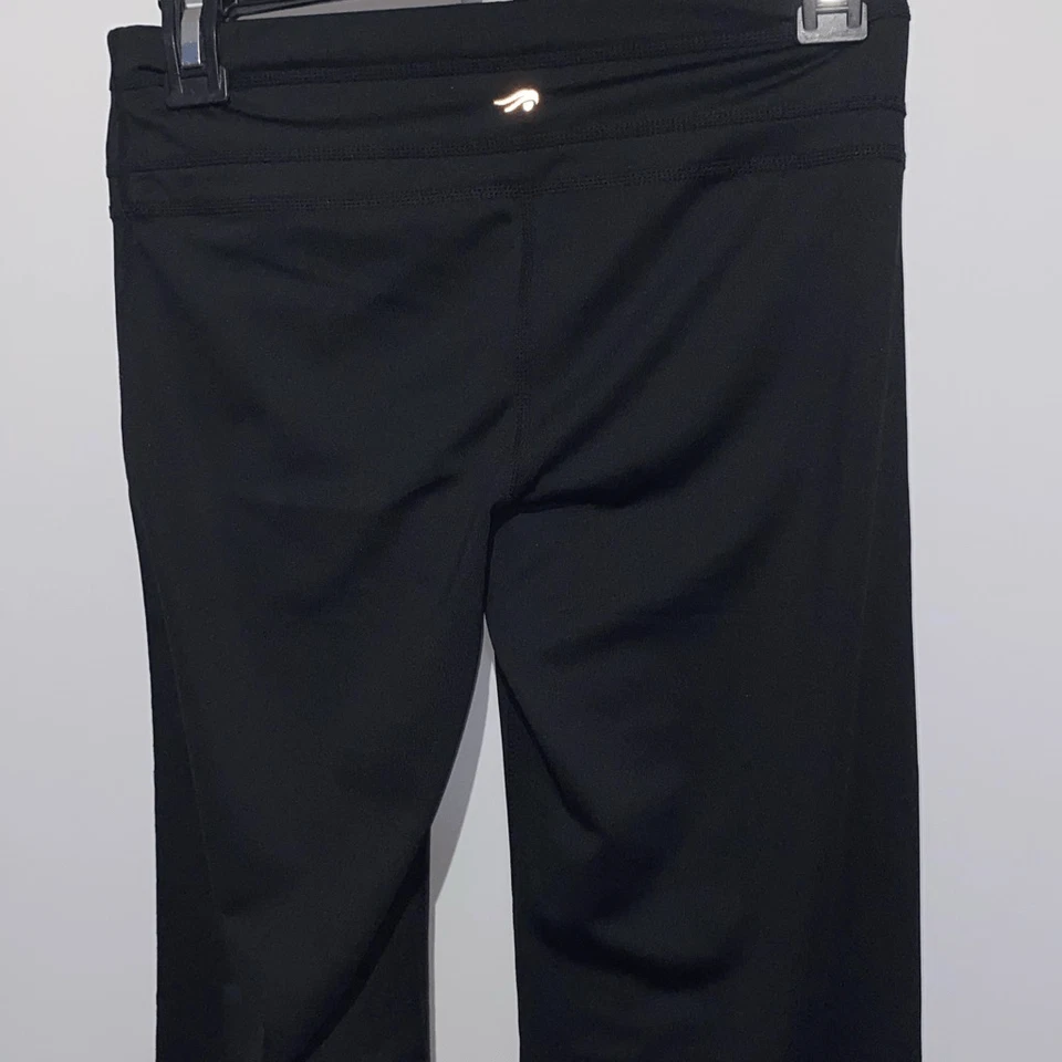 Leggings acampanados tejidos ponte cintura elástica negros Ideology para mujer talla XS Foto 4 de 4