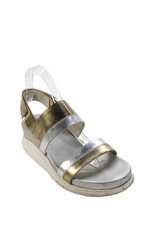 Cole Haan 2.0 Grand Womens Colorblock Ankle Strap Platform Sandals Gold Size 8.5
