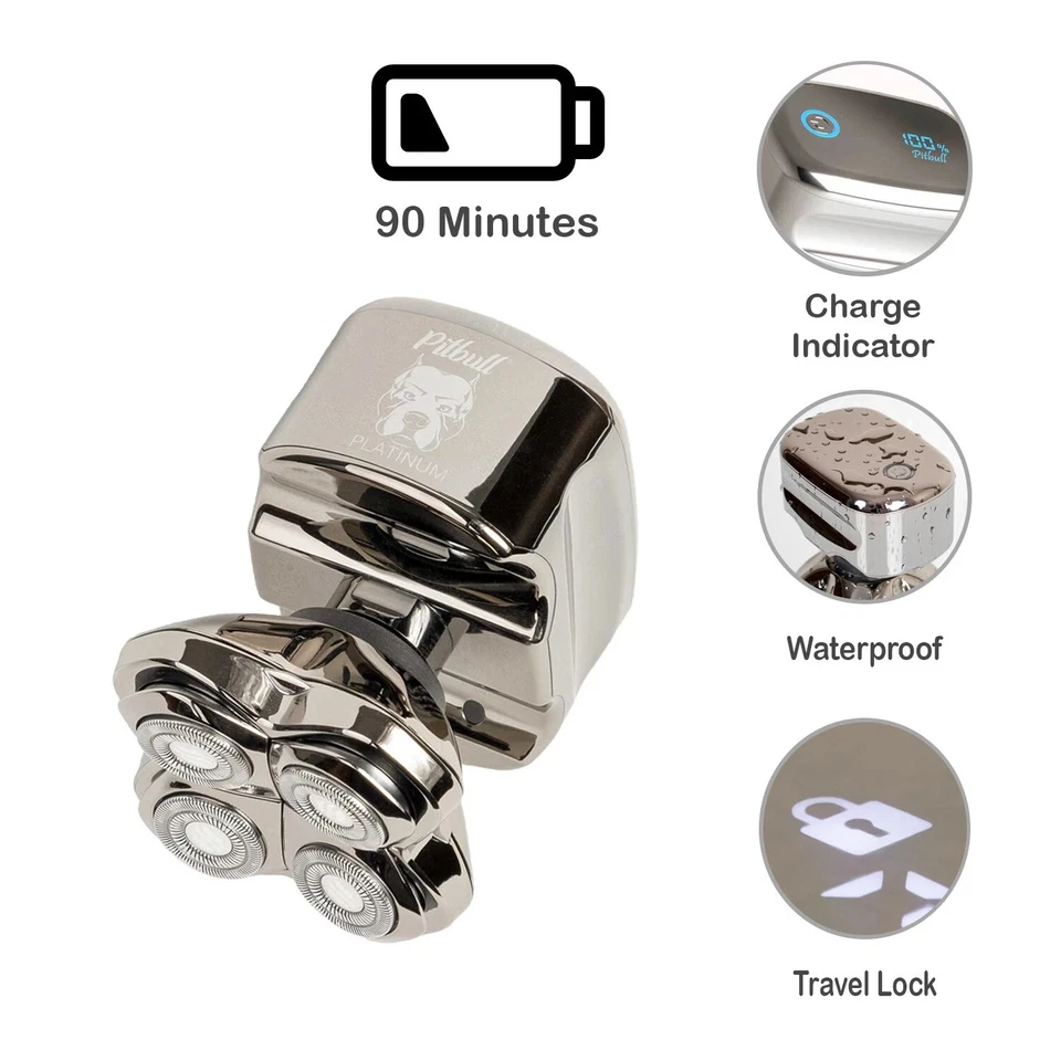 Skull Shaver Pitbull Platinum Pro Electric Head Shaver - Image 4 of 4