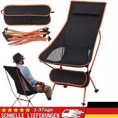 Ultraleichter Campingstuhl Outdoor Reisestuhl Gartenstuhl Angelerstuhl bis 150kg