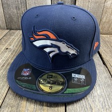 New Era Denver Broncos NFL 19 On Field 59Fifty Hat Cap Fitted Size 8 NE Tech NWT