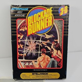 Vintage Intellivision Video Game - Blockade Runner w/ Manual & Box