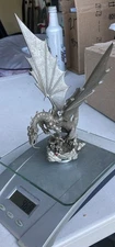 Original RAWCLIFFE PEWTER DRAGON MOM +3 BABIES 8 1-2” ~ Willing to accept $65obo