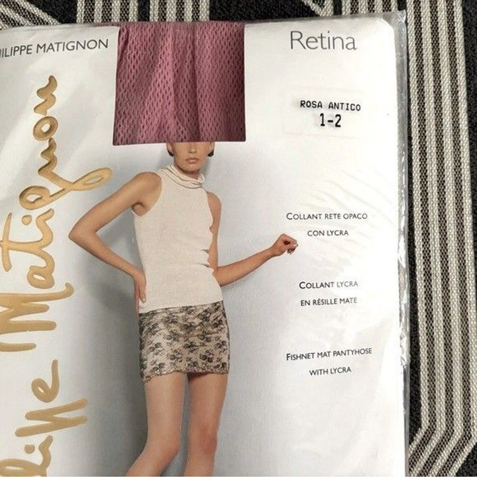 Medias Philippe Matignon Rosa Rosa Red De Colección NUEVAS Talla S/M Foto 3 de 4