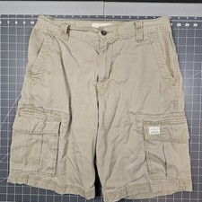 Vintage Levis Cargo Shorts 31x10 Khaki Tan Baggy Loose Y2K 90s Streetwear Skater