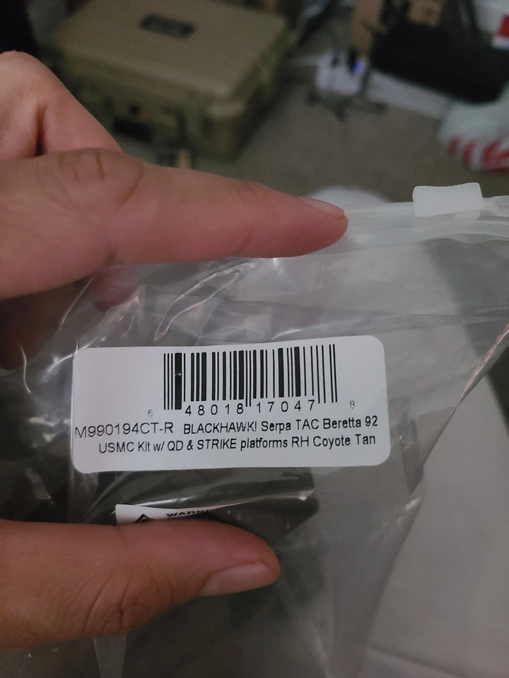 USMC Holster System SERPA TAC Beretta 92 Coyote Right Hand M990194CT-R BlackHawk - Image 2 of 4