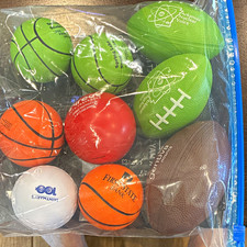 Mini Foam Sports Balls Set - Basketball Football Baseball Business Logos
