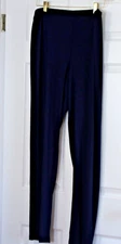 NEW   ATTITUDES BY RENEE COMO JERSEY PULL ON PANTS NAVY LARGE TALL  LT
