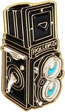 ROLLEI RL-031-GD FLEX Camera Pin Badge Camera Motif One Point 109420