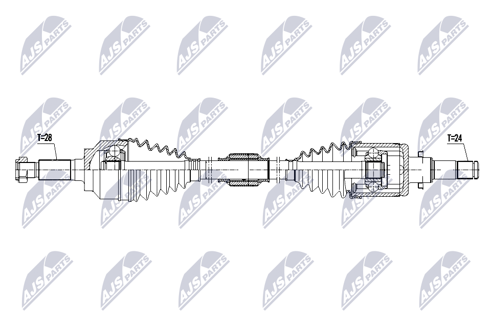 Driveshaft Front Axle Left Manual Transmission NPW-MZ-096 NTY for MAZDA 3 - Image 4