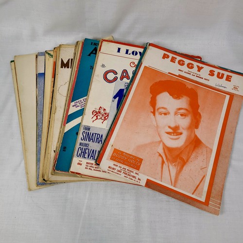 Vintage Sheet Music Lot 50 Pieces from the 1930s 1940s 1950s Piano Guitar More