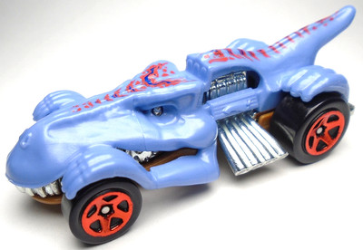 2024 HOT WHEELS MEGA BITE T-REXTROYER BLUE 1:64 DIECAST 3 1/8'' T-REX CAR W/ RED