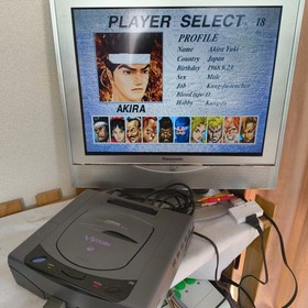 Used, VICTOR V SATURN Console RG-JX1,w/Pad, Power Cable set, Working Japan-h0605