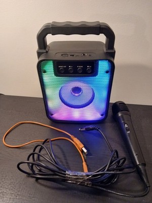2BOOM Portable Bluetooth Echo Karaoke Boombox Speaker W Microphone Aux/USB BX550