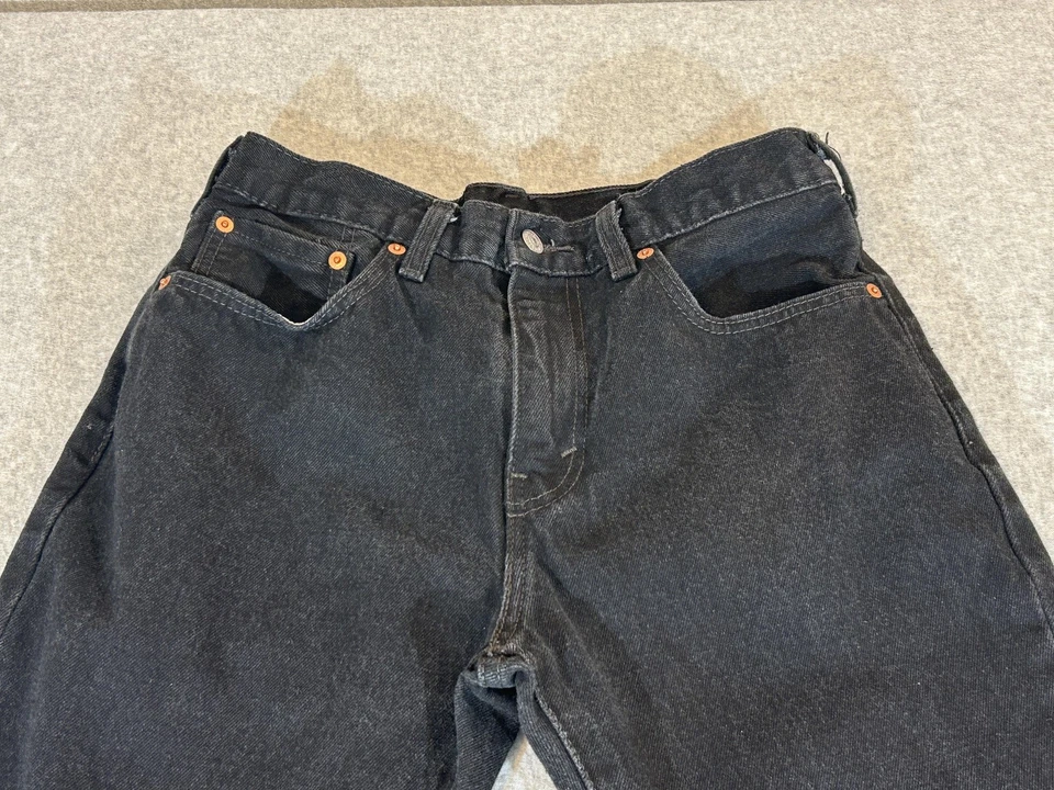 Pantalones de mezclilla Levis 517 Jeans para hombre 30x30 negros corte bota ropa de trabajo clásica occidental Foto 2 de 4