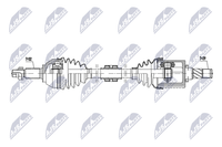 NTY Antriebswelle NPW-NS-176 FüR Infiniti Passend FüR Nissan