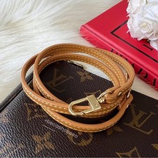 Tan Medium Shoulder Vachetta Leather Strap Replacement For Croisette