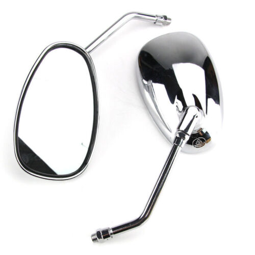 Chrome Motorcycle New Mirrors For Honda Shadow Spirit 750 1100 VTX1300 VTX1800 - Picture 9 of 9