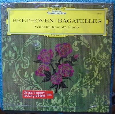 BEETHOVEN, Bagatelles Wilhelm Kempff German New Old Stock Sealed LP