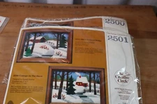 Creative Circle Kit #2500 & 2501 Snow covered bridge & Cottage  NIP