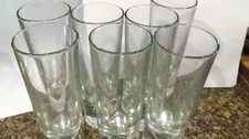 *Vtg Carlo Moretti Italian Brunch  Bullet Glasses 7" Heavy MCM Set Of 8 Italy