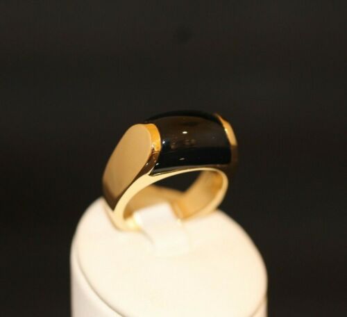 Ring women's ring BVLGARI Bulgari with onyx size 50 750 yellow gold (6021347) - Picture 1 of 4