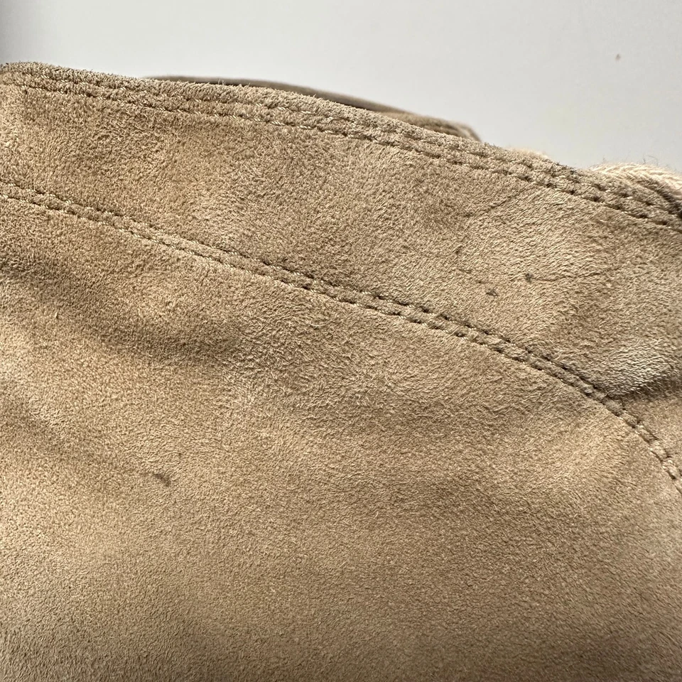 Django & Juliette Boots Womens Size 37 Brown Suede Lace Up Block Heel Designer - image 3 of 4