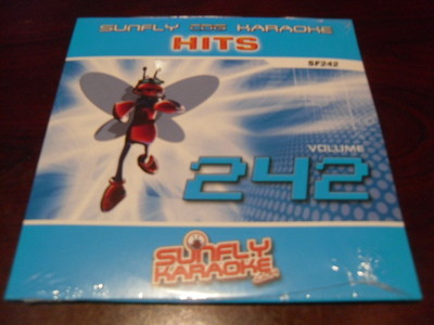 SUNFLY HITS KARAOKE  DISC SF242 VOLUME 242 CD+G SEALED 15 TRACKS