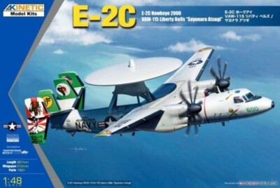 Kinetic 1:48 E-2C Hawkeye 2000 CAW-115 Liberty Bells Sayonara Atsugi  #48066~NEW