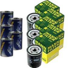 5x Original MANN Ölfilter W 7037 + 5x SCT Motor Flush Motorspülung