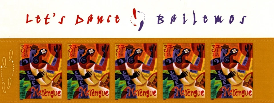 USA 2005 BEAUTIFUL LETS DANCE 20 STAMPS SHEET MERENGUE, SALSA,CHA-CHA, MAMBO MNH - Image 2 of 4