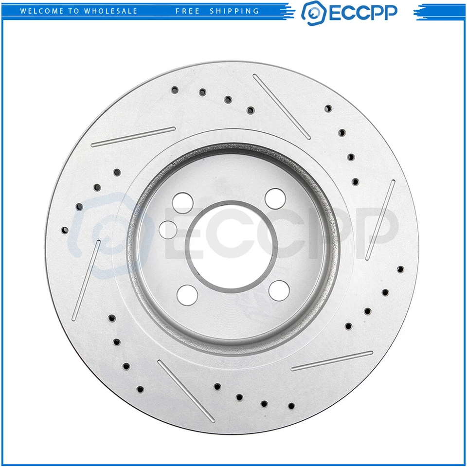Front Rear Brake Rotors + Ceramic Pads for 2002 2003 2004 2005 2006 Mini Cooper - Image 3 of 4