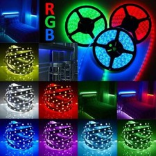 Bright 12V 5M 16.4ft 3528 5050 RGB SMD 300 LED Flexible Strip light  3M Tape US