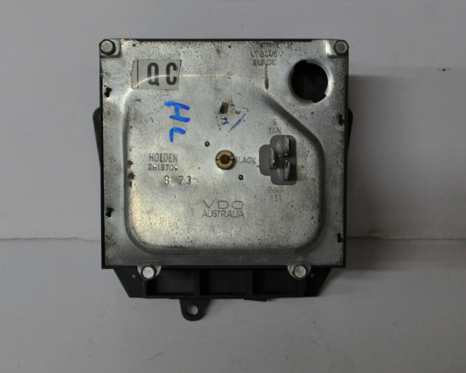 Holden HQ Fuel Gauge VDO Instrument Metal Backing 19711973 Early Gauge