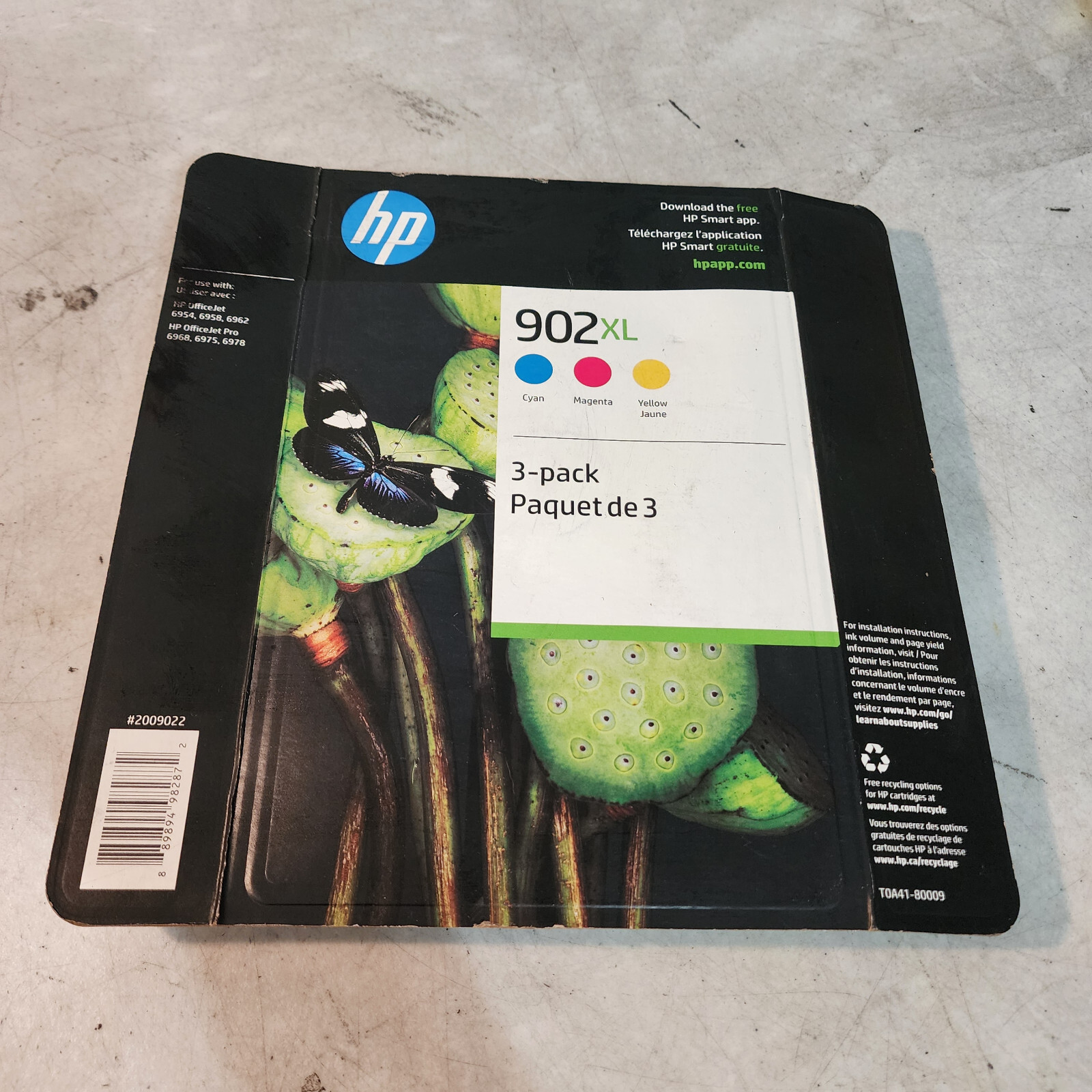 HP 902XL High-Yield Cyan Magenta Yellow Ink Trio 2023 Genuine OEM Sealed-image