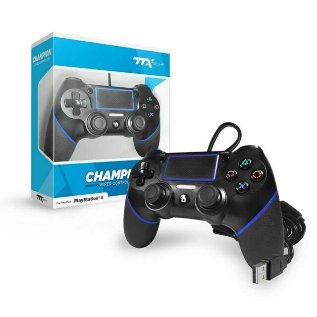 TTX NXP4564 Champion Wired Controller for PlayStation 4 - Black