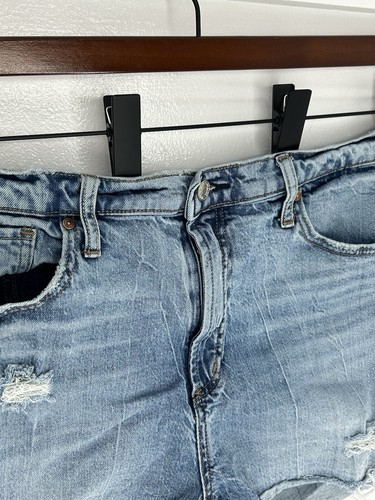 Silver Jeans Highly Desirable Cutoff Shorts Size 34x3 Blue Denim Distressed - Picture 3 of 11