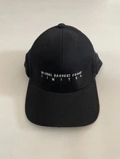 Global Harvest Foods Limited Embroidered Graphic Black Fitted Hat Size L/XL
