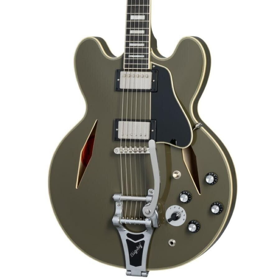 Epiphone Shinichi Ubukata ES-355 Custom Bigsby ver.02 Olive Drab w