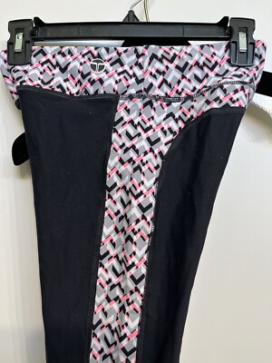 TORY BURCH T LOGO UNIQUE DESIGN YOGA PANTS XS