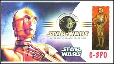 AO-4143g-3, 2007, Star Wars, DCP, Add On Cachet, C-3PO, SC 4143G