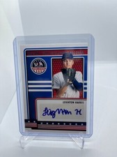 2022 PANINI USA BASEBALL STARS & STRIPES LEIGHTON HARRIS RC AUTO SP ROOKIE