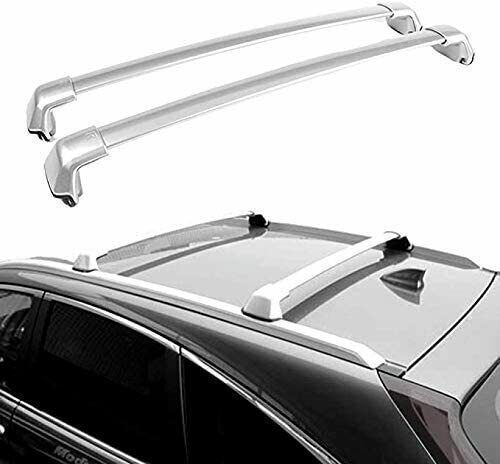 Lockable Aluminum Roof Rack Cross Bars For VW Tiguan 2016-2019 – Gray, 220 Lbs Capacity