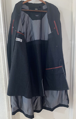 Sanyo New York Black Water Repellent Trench Coat Men's Size L44
