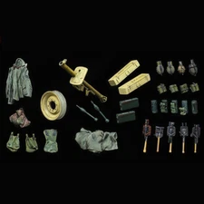 1/35 Scale Resin Figures Model Armored Vehicle Accessories Unpainted Unassembled